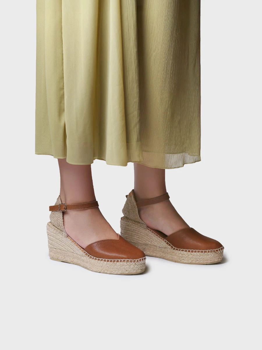 - Alpargata de mujer con cuña en piel | MAGDA-P - Toni Pons
