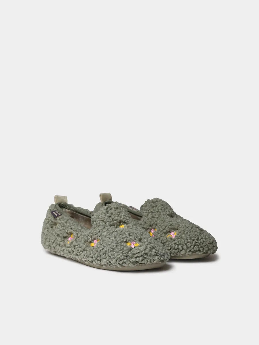 felt slippers for women with flowers