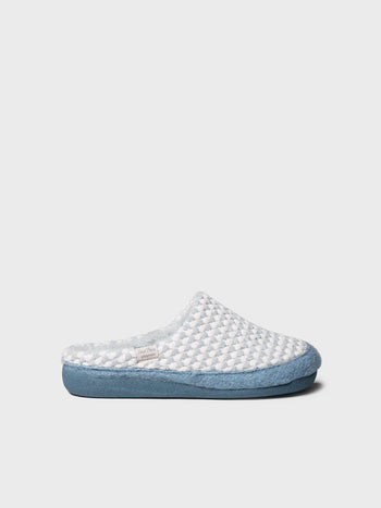 Zapatillas de casa mujer - Slipper en en tejido bicolor para mujer | MALU-CN - Toni Pons