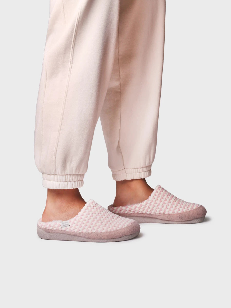 Zapatillas de casa mujer - Slipper en en tejido bicolor para mujer | MALU-CN - Toni Pons