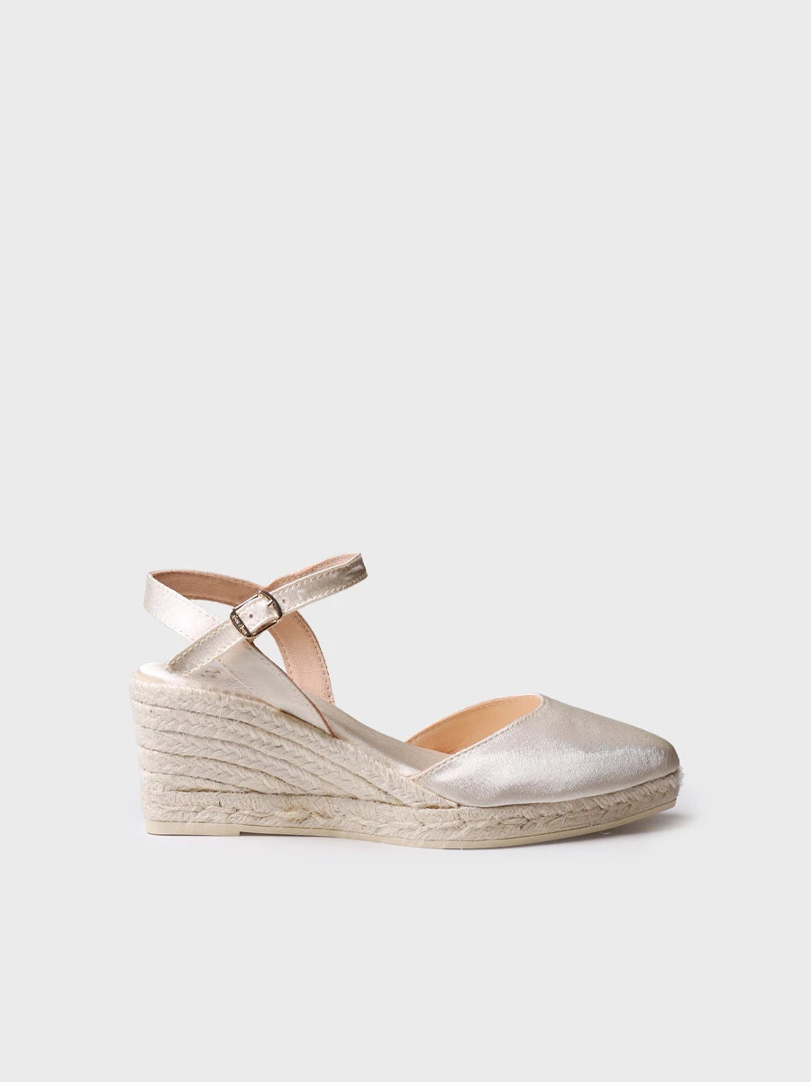 - Alpargata de mujer de cuña en satén | MARGOT - Toni Pons