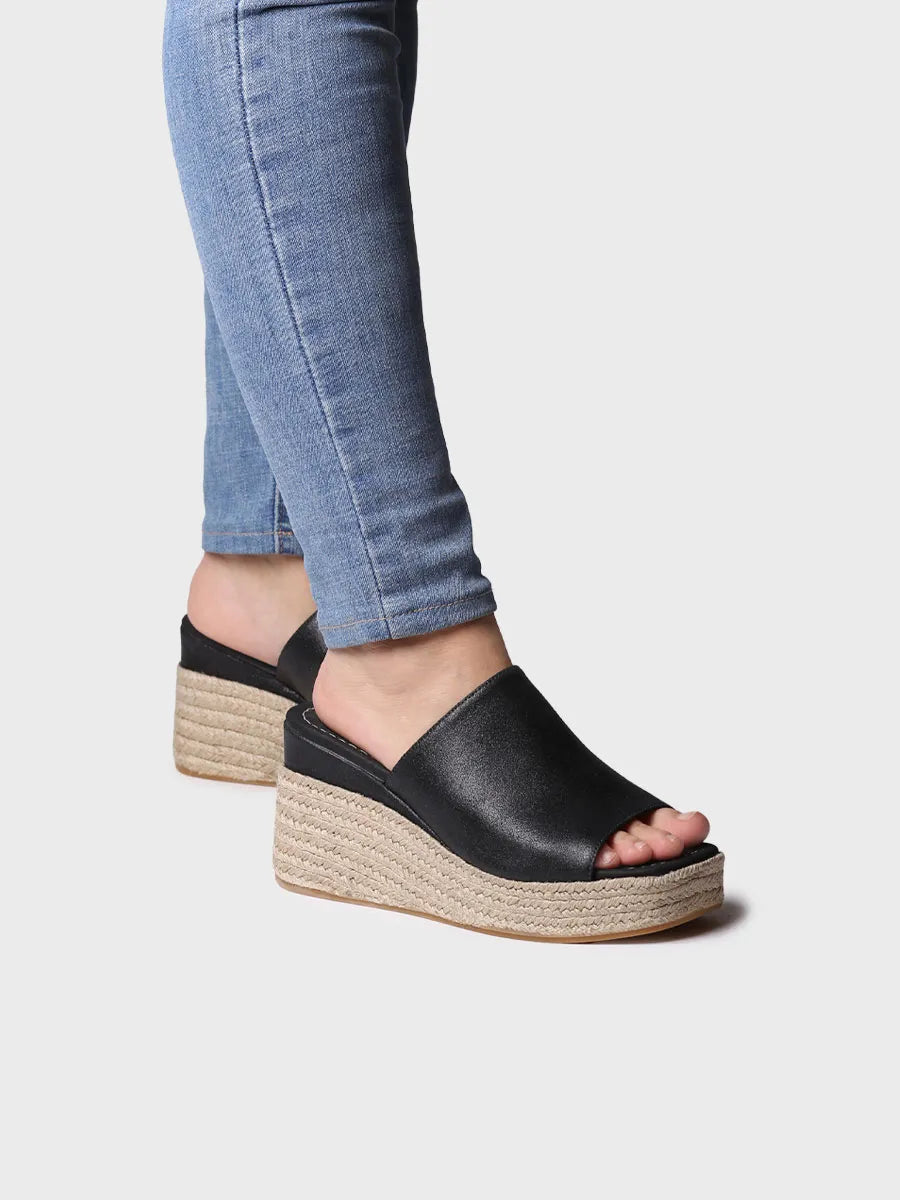 zapatillas mujer - Alpargata destalonada de mujer en serraje con cuña | MARLENE - Toni Pons