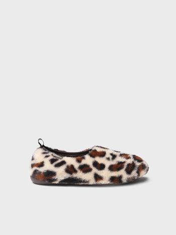 Zapatillas de casa mujer - Pantufla en pelo con estampado leopardo para mujer | MARTA-PA - Toni Pons