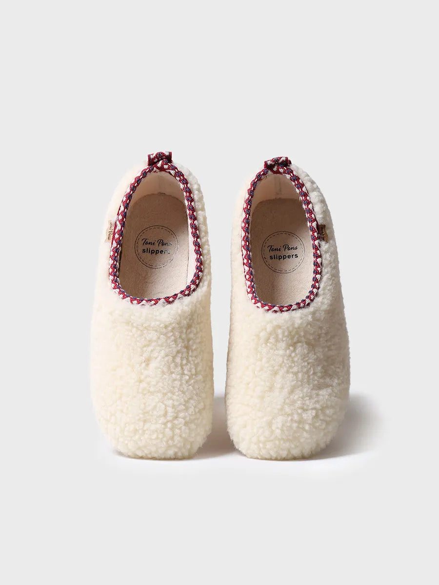 zapatillas mujer - Zapatilla tipo babucha para mujer en borrego | MARTA-SH  - Toni Pons