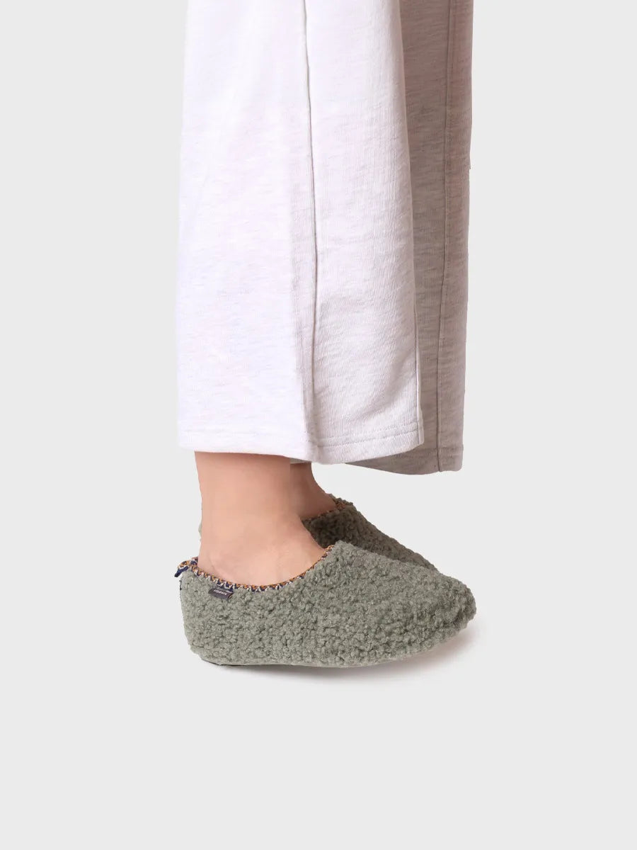 zapatillas mujer - Zapatilla tipo babucha para mujer en borrego | MARTA-SH  - Toni Pons