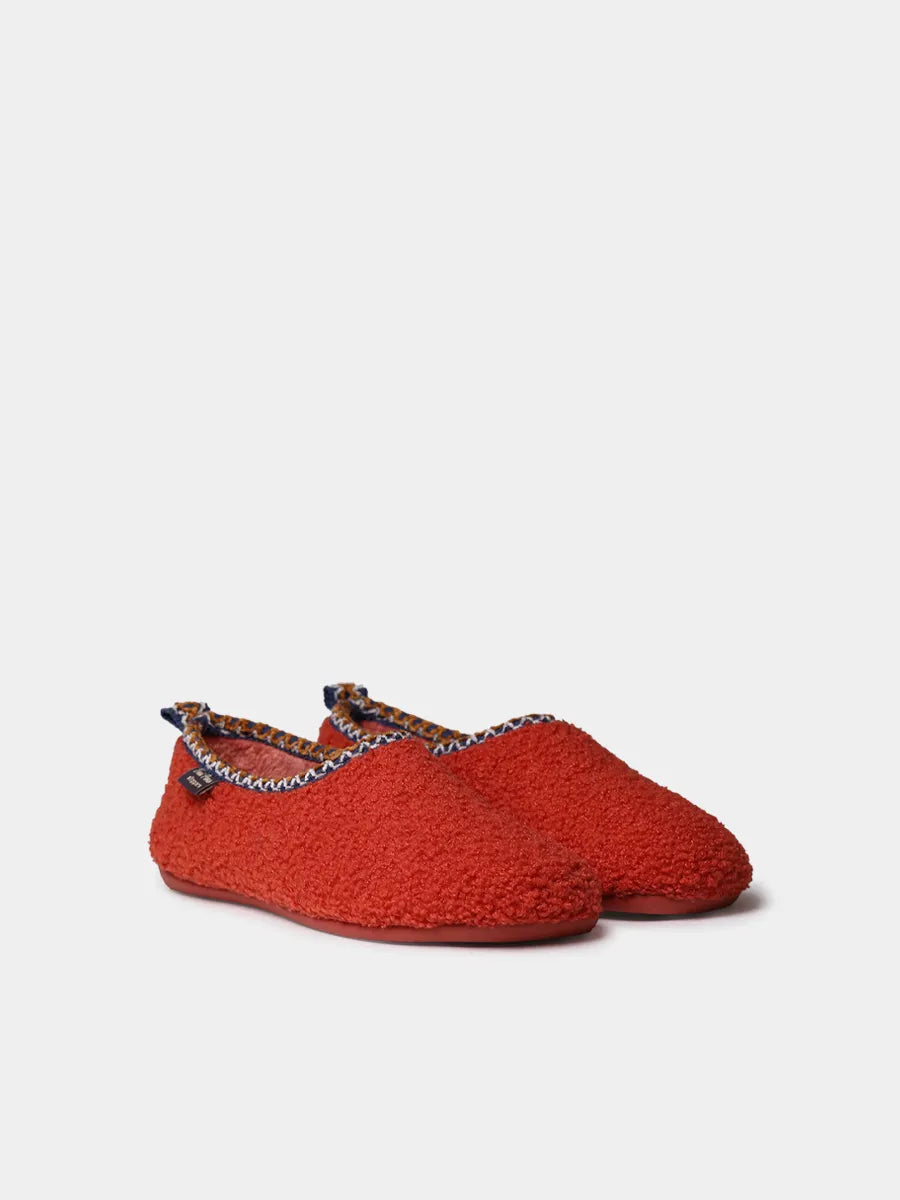 Women's high-cut slipper in recycled felt