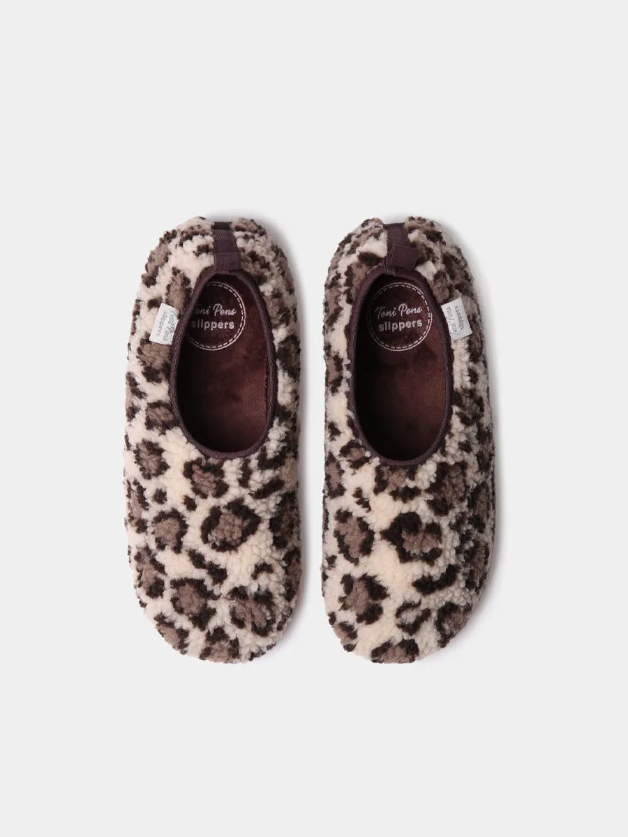 Women's high-cut slipper in recycled felt