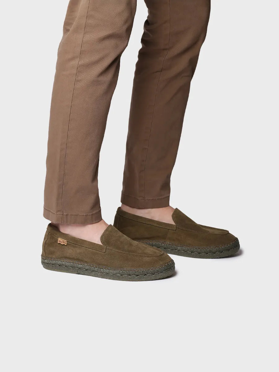 zapatillas hombre - Alpargata cerrada de hombre en serraje con suela de yute | MAX - Toni Pons