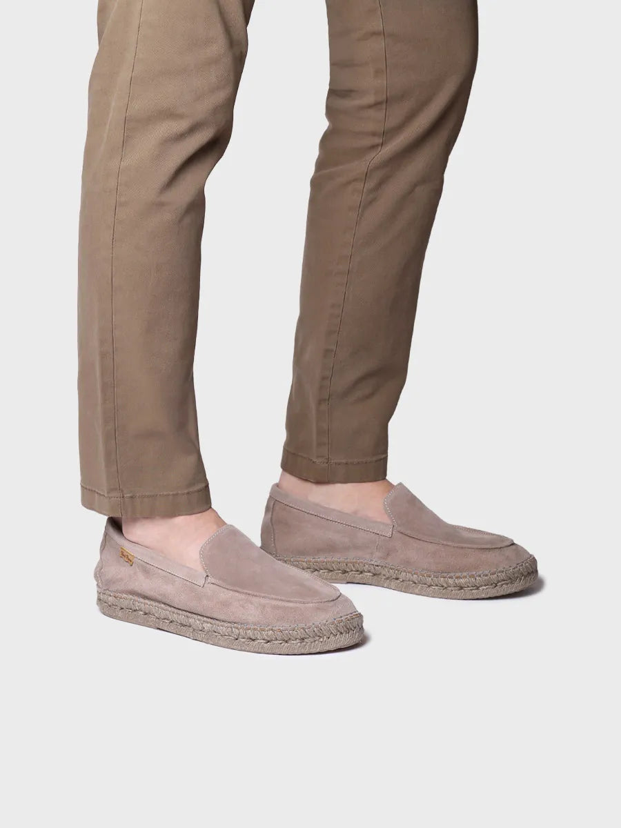 zapatillas hombre - Alpargata cerrada de hombre en serraje con suela de yute | MAX - Toni Pons
