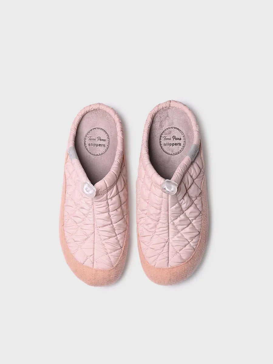 zapatillas mujer - Slippers para mujer en tejido acolchado y fieltro | MEL-UM - Toni Pons