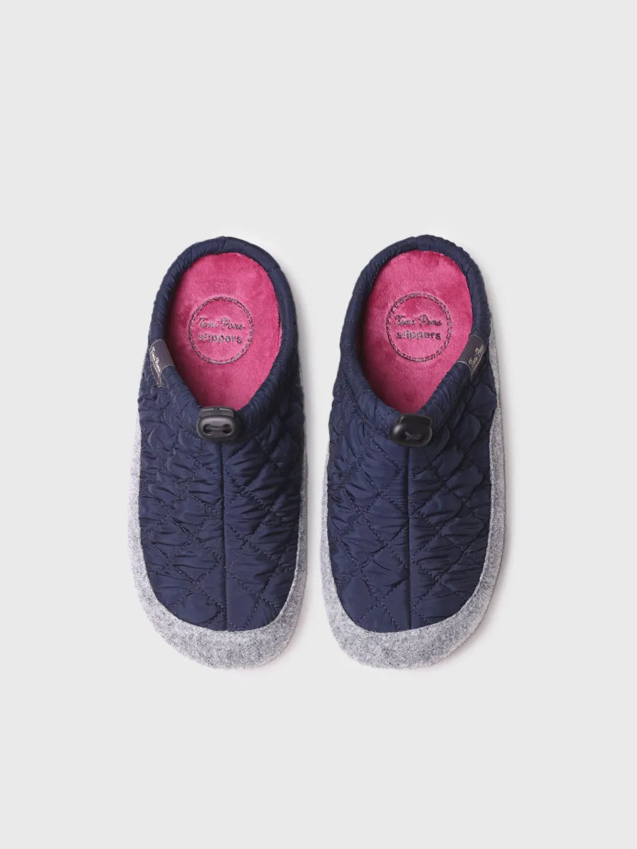zapatillas mujer - Slippers para mujer en tejido acolchado y fieltro | MEL-UM - Toni Pons