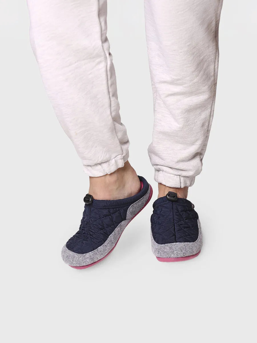 zapatillas mujer - Slippers para mujer en tejido acolchado y fieltro | MEL-UM - Toni Pons