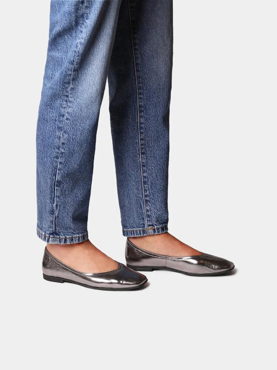 Zapatos mujer - Bailarinas de mujer en piel efecto brillante | MELISA-MT - Toni Pons