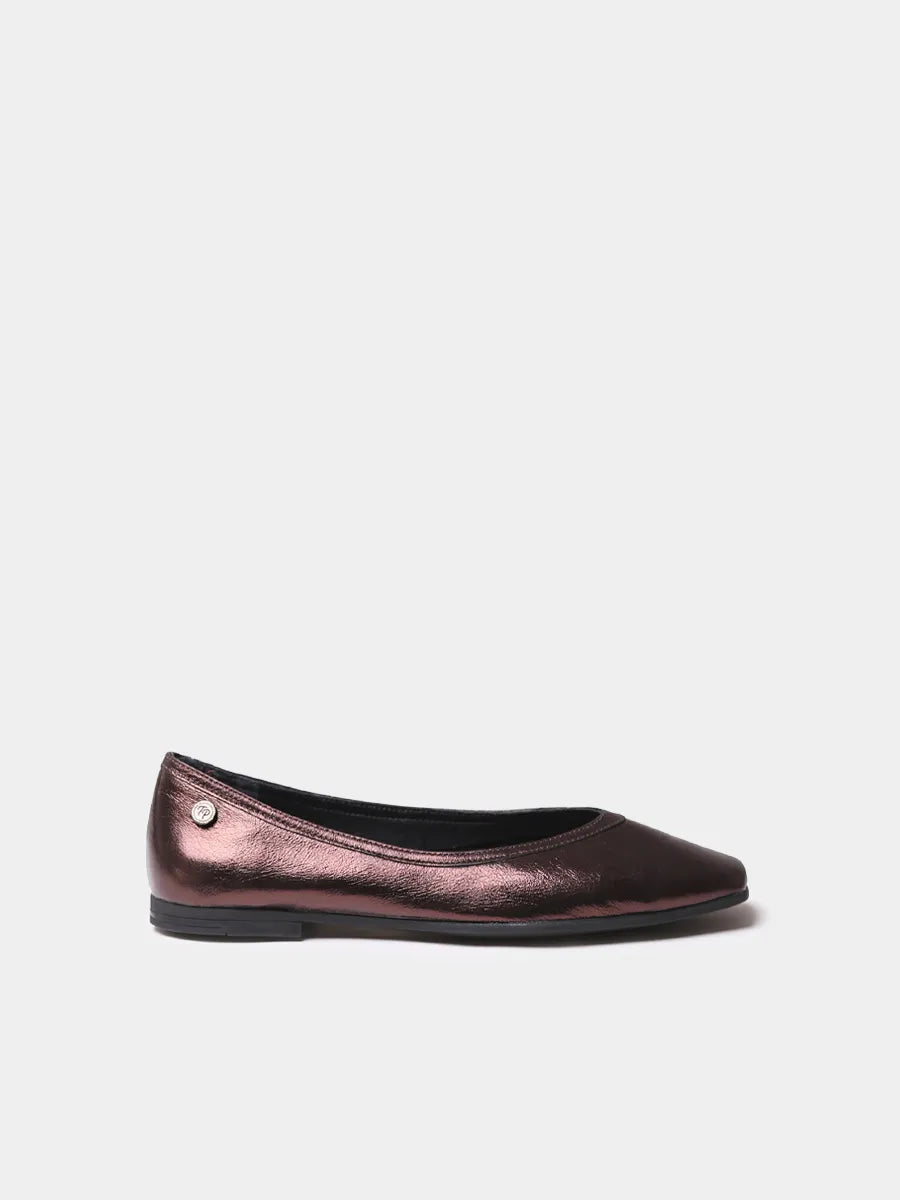 Zapatos mujer - Bailarinas de mujer en piel efecto brillante | MELISA-MT - Toni Pons