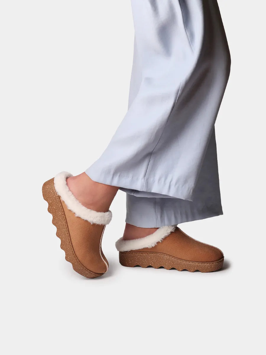 Women's multicoloured clog with platform