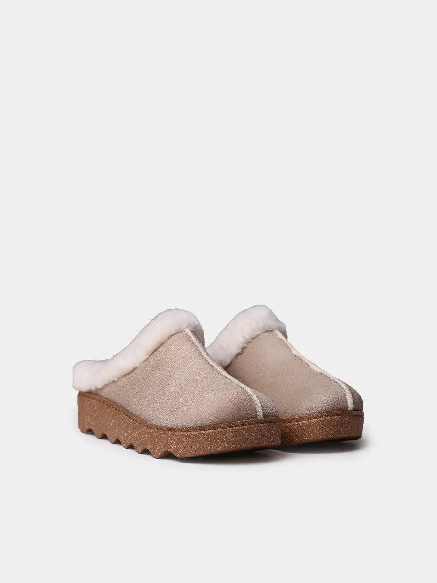 Women's multicoloured clog with platform