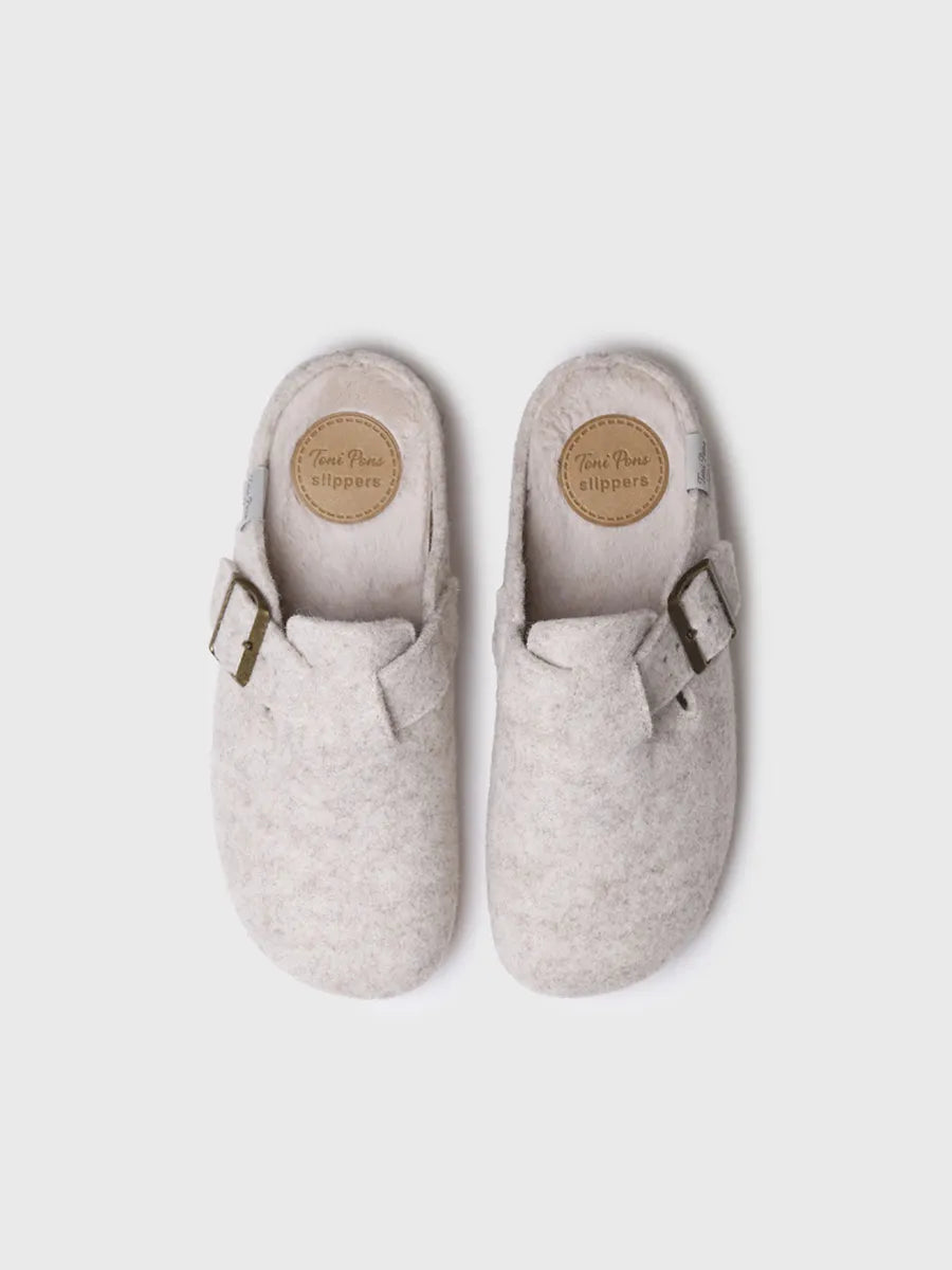 zapatillas mujer - Slipper de mujer tipo zueco con hebilla | MIMA-FP - Toni Pons