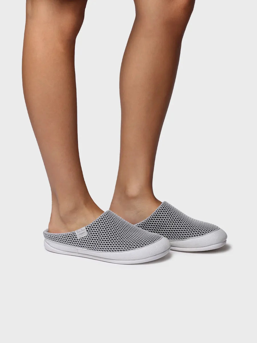 zapatillas mujer - Zapatilla de casa tipo zueco de mujer en rejilla | MINA-GC - Toni Pons