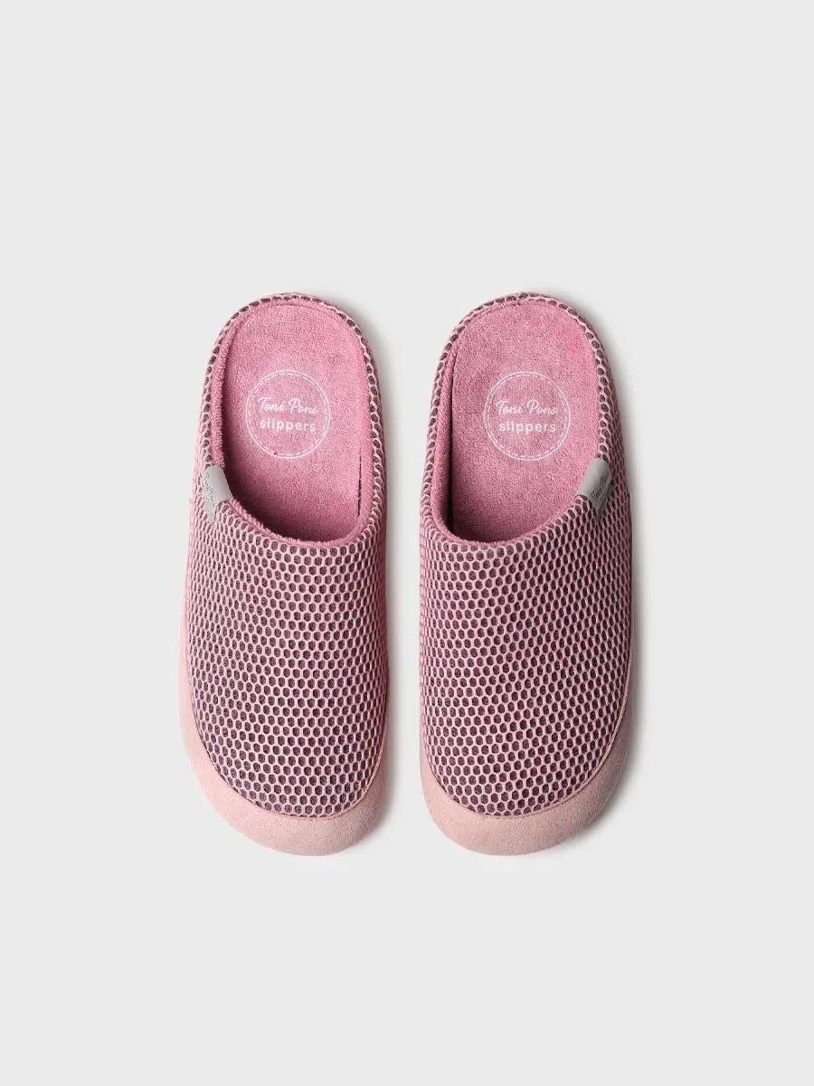 zapatillas mujer - Zapatilla de casa tipo zueco de mujer en rejilla | MINA-GC - Toni Pons