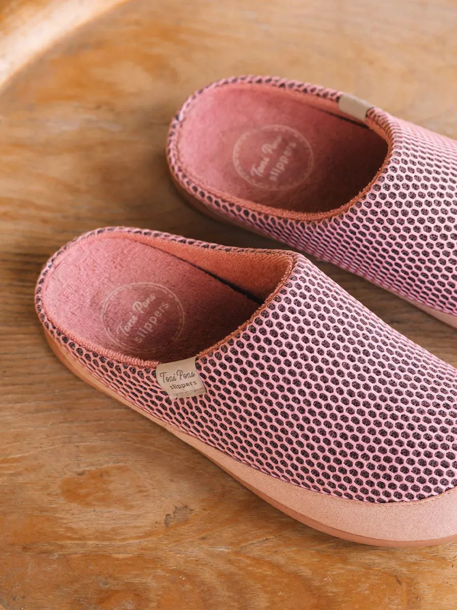 zapatillas mujer - Zapatilla de casa tipo zueco de mujer en rejilla | MINA-GC  - Toni Pons