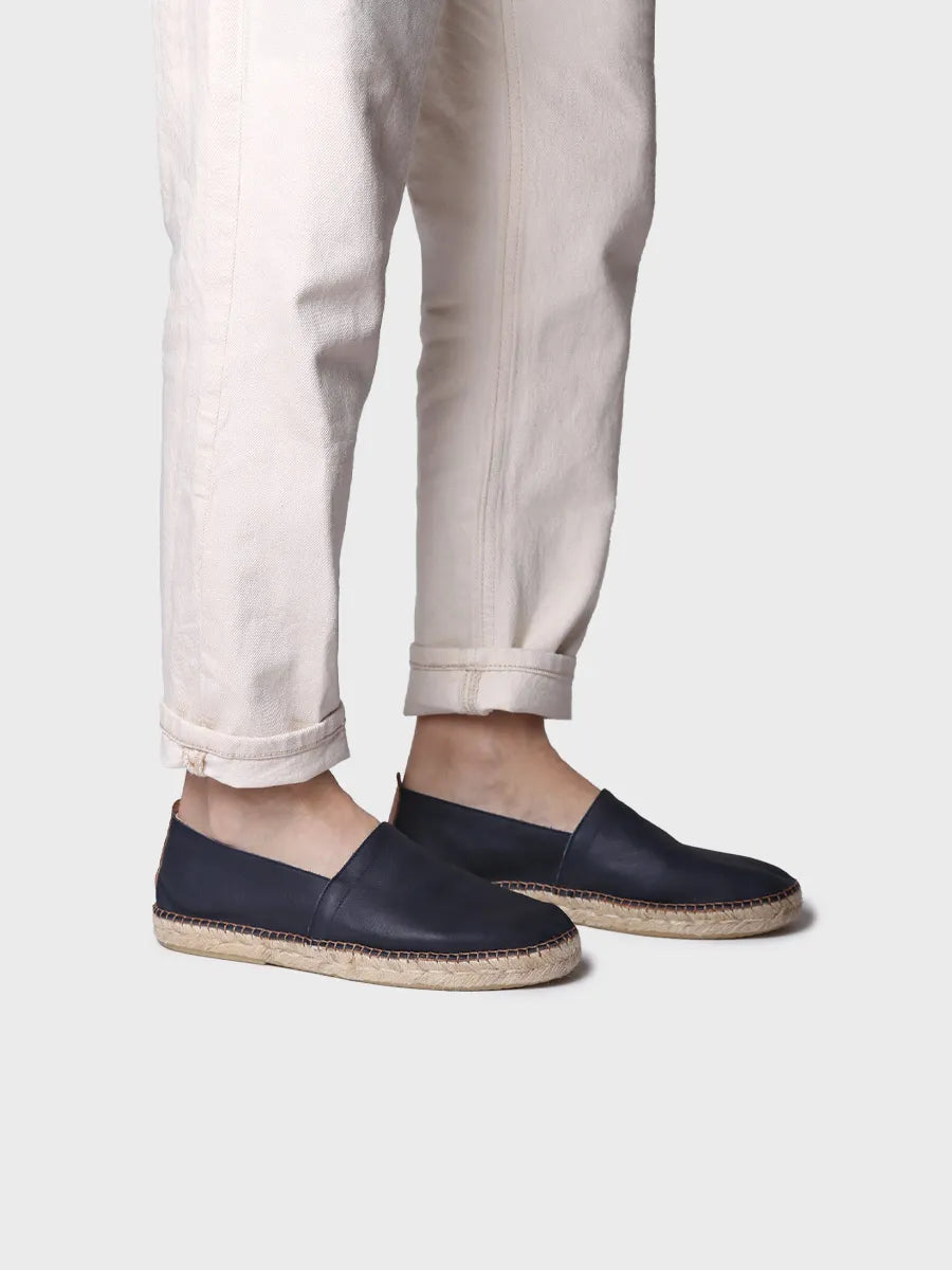 zapatillas hombre - Alpargata cerrada de hombre en piel con suela de yute | MINO  - Toni Pons