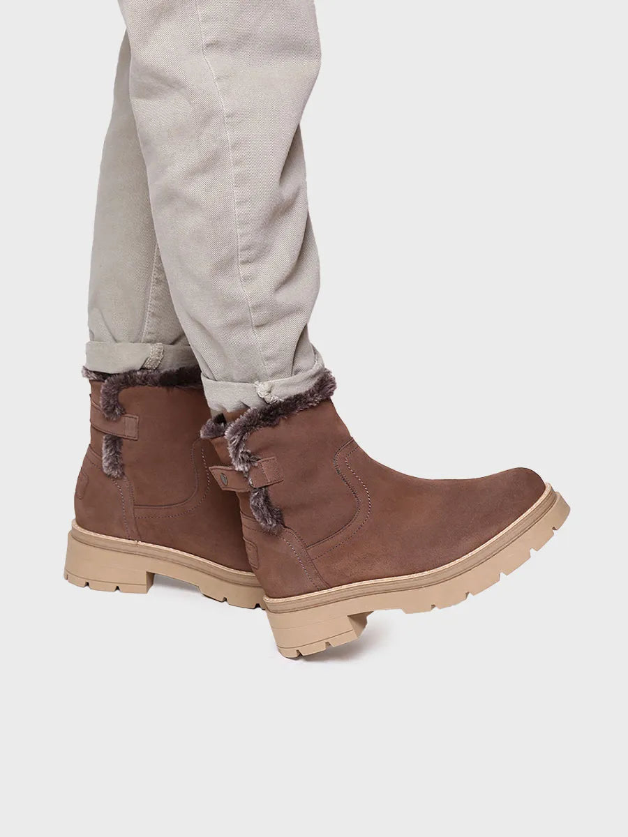 Women's suede ankle boots - MISURY-SY