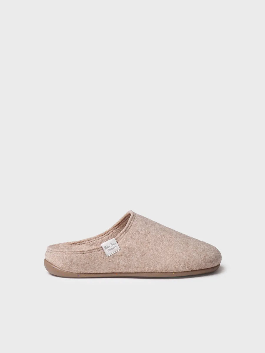 zapatillas de casa mujer - Zapatilla tipo zueco para mujer en fieltro reciclado | MONA-FR - Toni Pons