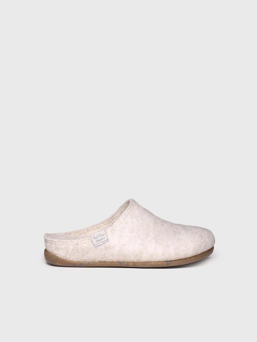 zapatillas de casa mujer - Zapatilla tipo zueco para mujer en fieltro reciclado | MONA-FR - Toni Pons