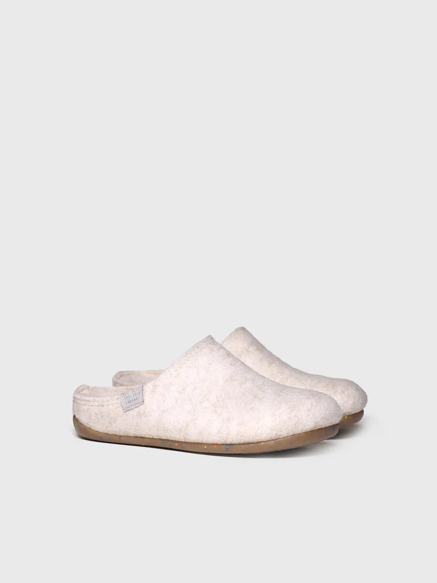 zapatillas de casa mujer - Zapatilla tipo zueco para mujer en fieltro reciclado | MONA-FR - Toni Pons