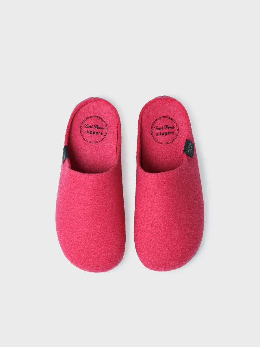 zapatillas de casa mujer - Zapatilla tipo zueco para mujer en fieltro reciclado | MONA-FR - Toni Pons