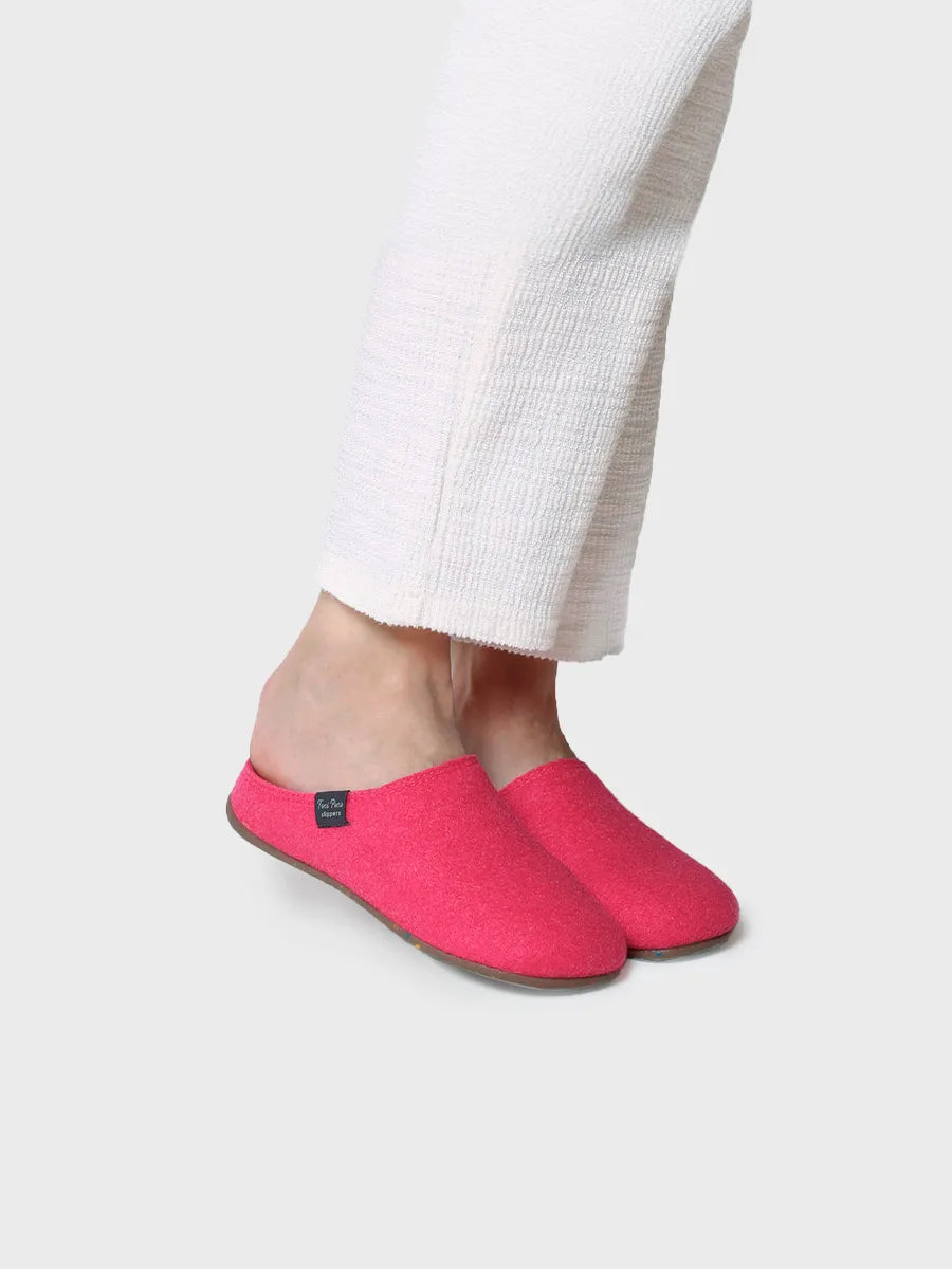 zapatillas de casa mujer - Zapatilla tipo zueco para mujer en fieltro reciclado | MONA-FR - Toni Pons
