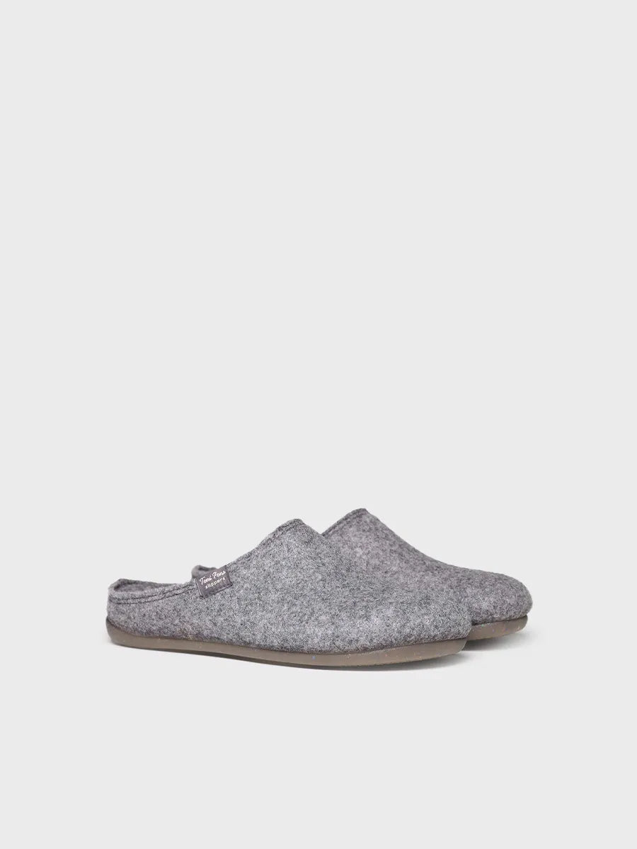zapatillas de casa mujer - Zapatilla tipo zueco para mujer en fieltro reciclado | MONA-FR - Toni Pons