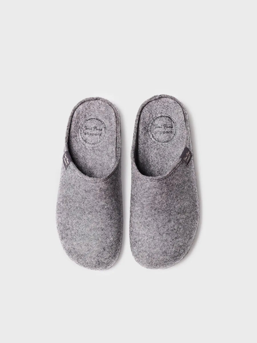 zapatillas de casa mujer - Zapatilla tipo zueco para mujer en fieltro reciclado | MONA-FR - Toni Pons