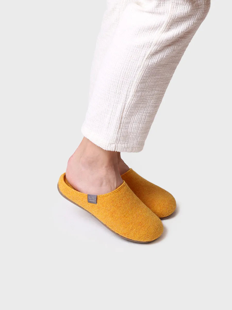 zapatillas de casa mujer - Zapatilla tipo zueco para mujer en fieltro reciclado | MONA-FR - Toni Pons