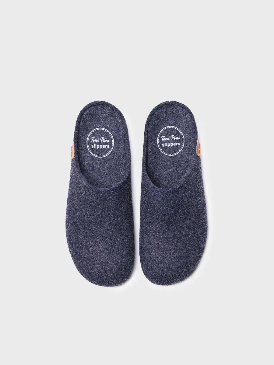 zapatillas de casa mujer - Zapatilla tipo zueco para mujer en fieltro reciclado | MONA-FR - Toni Pons