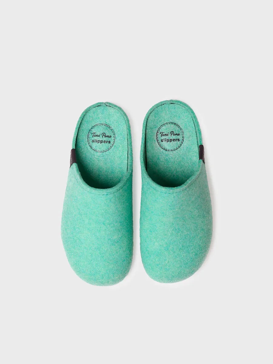 zapatillas de casa mujer - Zapatilla tipo zueco para mujer en fieltro reciclado | MONA-FR - Toni Pons