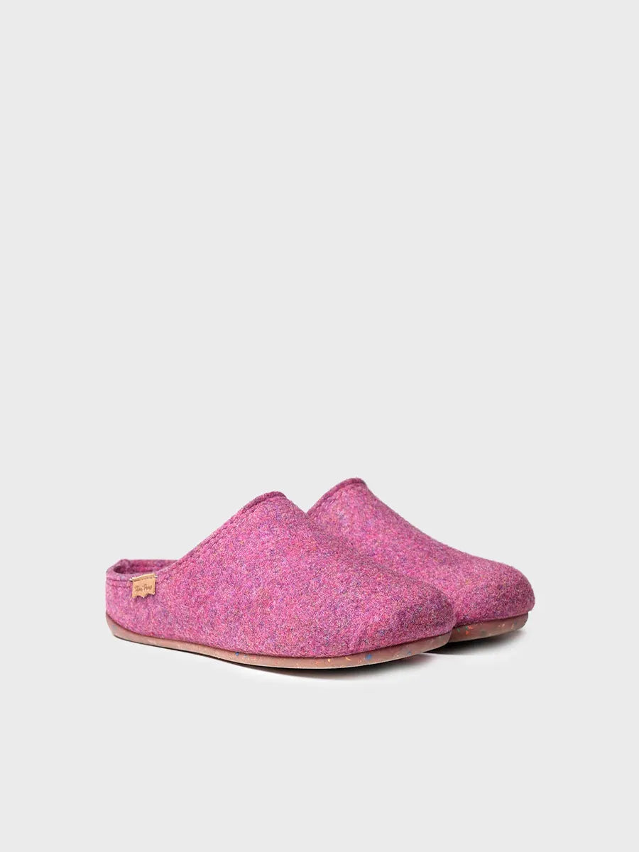 zapatillas de casa mujer - Zapatilla tipo zueco para mujer en fieltro reciclado | MONA-FR - Toni Pons