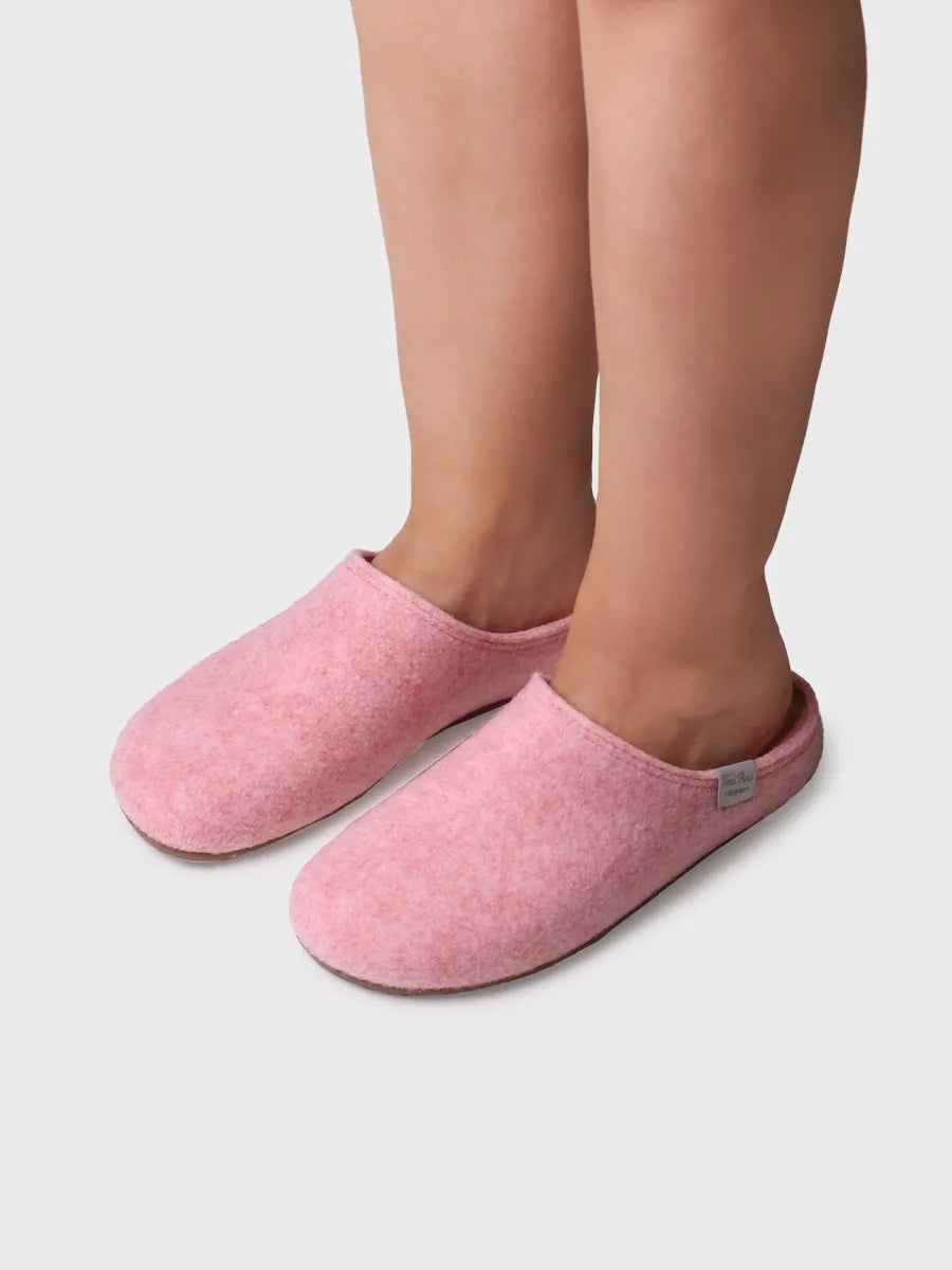 zapatillas de casa mujer - Zapatilla tipo zueco para mujer en fieltro reciclado | MONA-FR - Toni Pons
