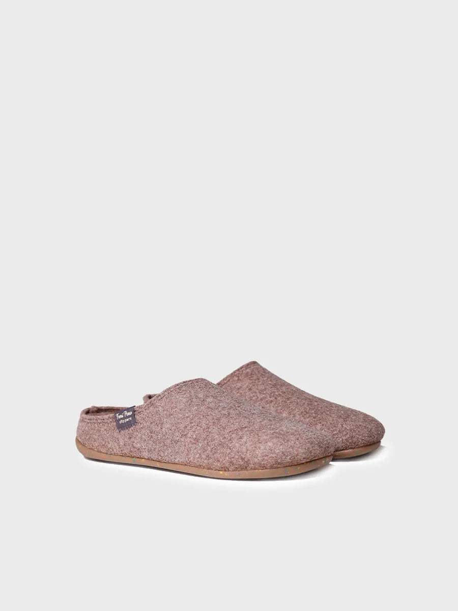 zapatillas de casa mujer - Zapatilla tipo zueco para mujer en fieltro reciclado | MONA-FR - Toni Pons