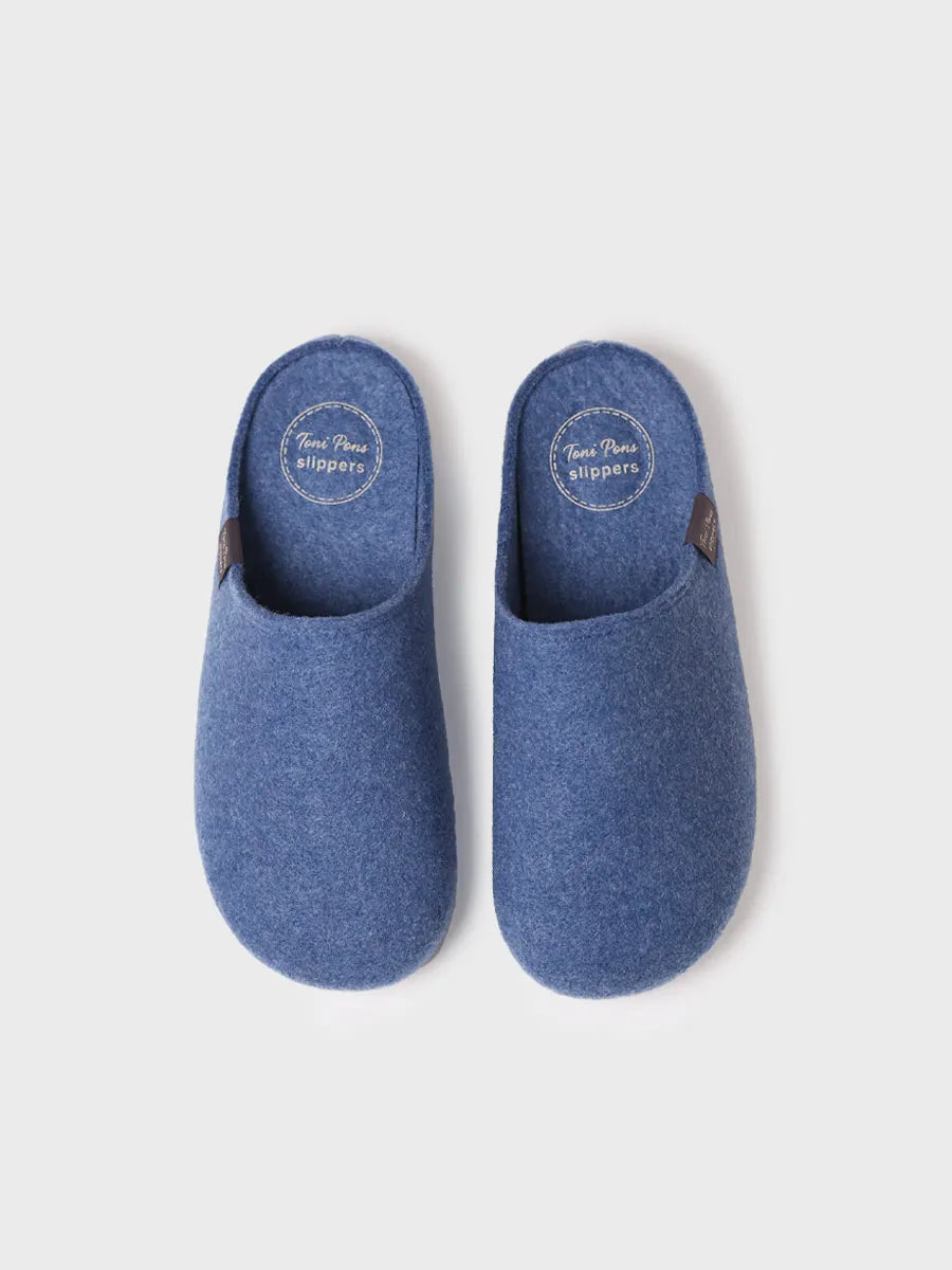 zapatillas de casa mujer - Zapatilla tipo zueco para mujer en fieltro reciclado | MONA-FR - Toni Pons