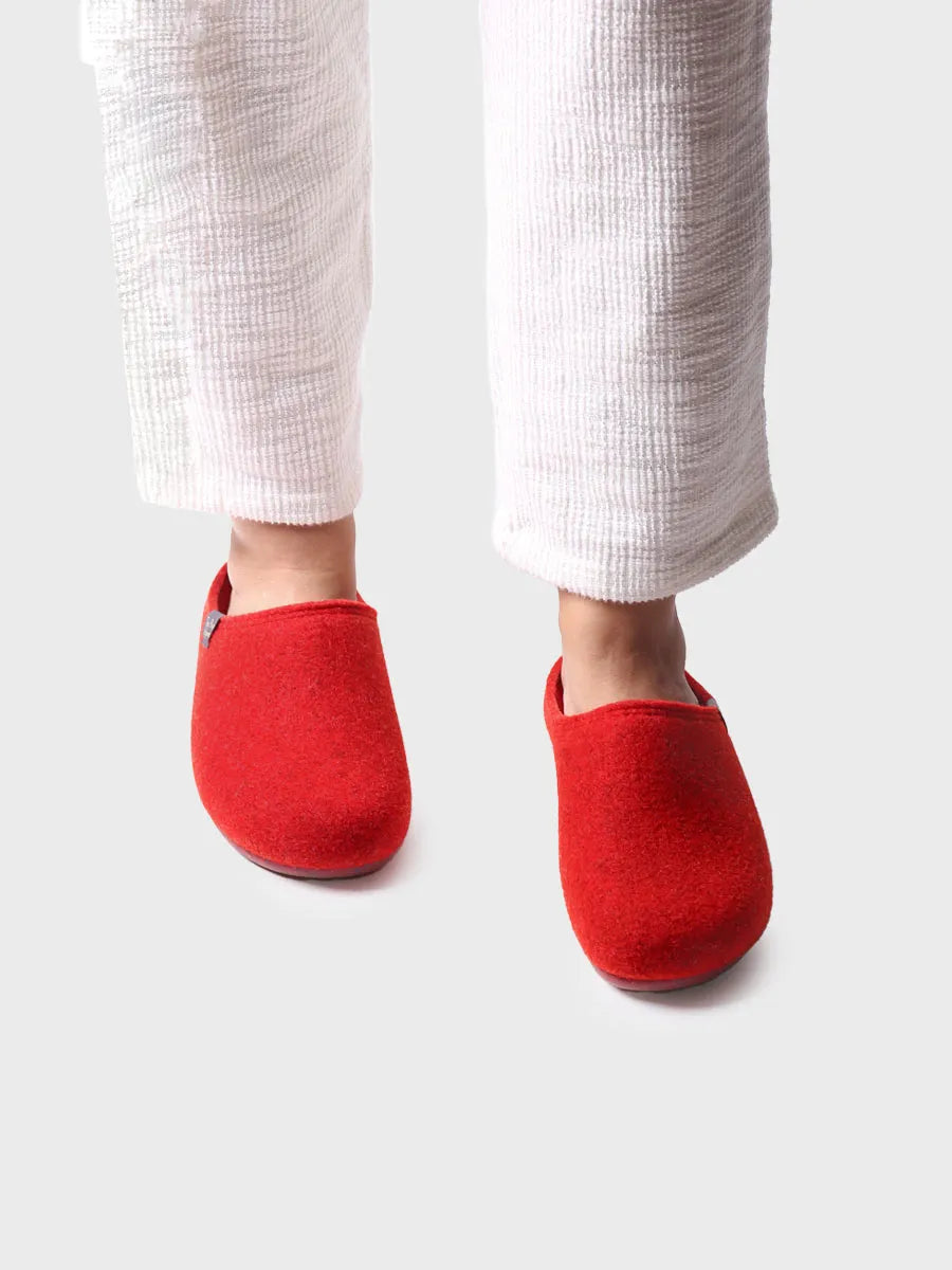 zapatillas de casa mujer - Zapatilla tipo zueco para mujer en fieltro reciclado | MONA-FR - Toni Pons