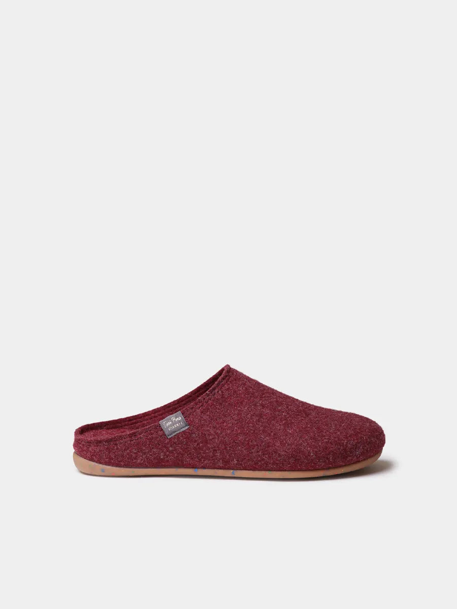 Women's babouche-style slipper in shearling