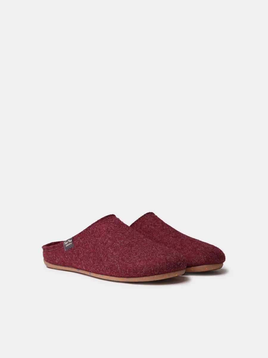 Women's babouche-style slipper in shearling