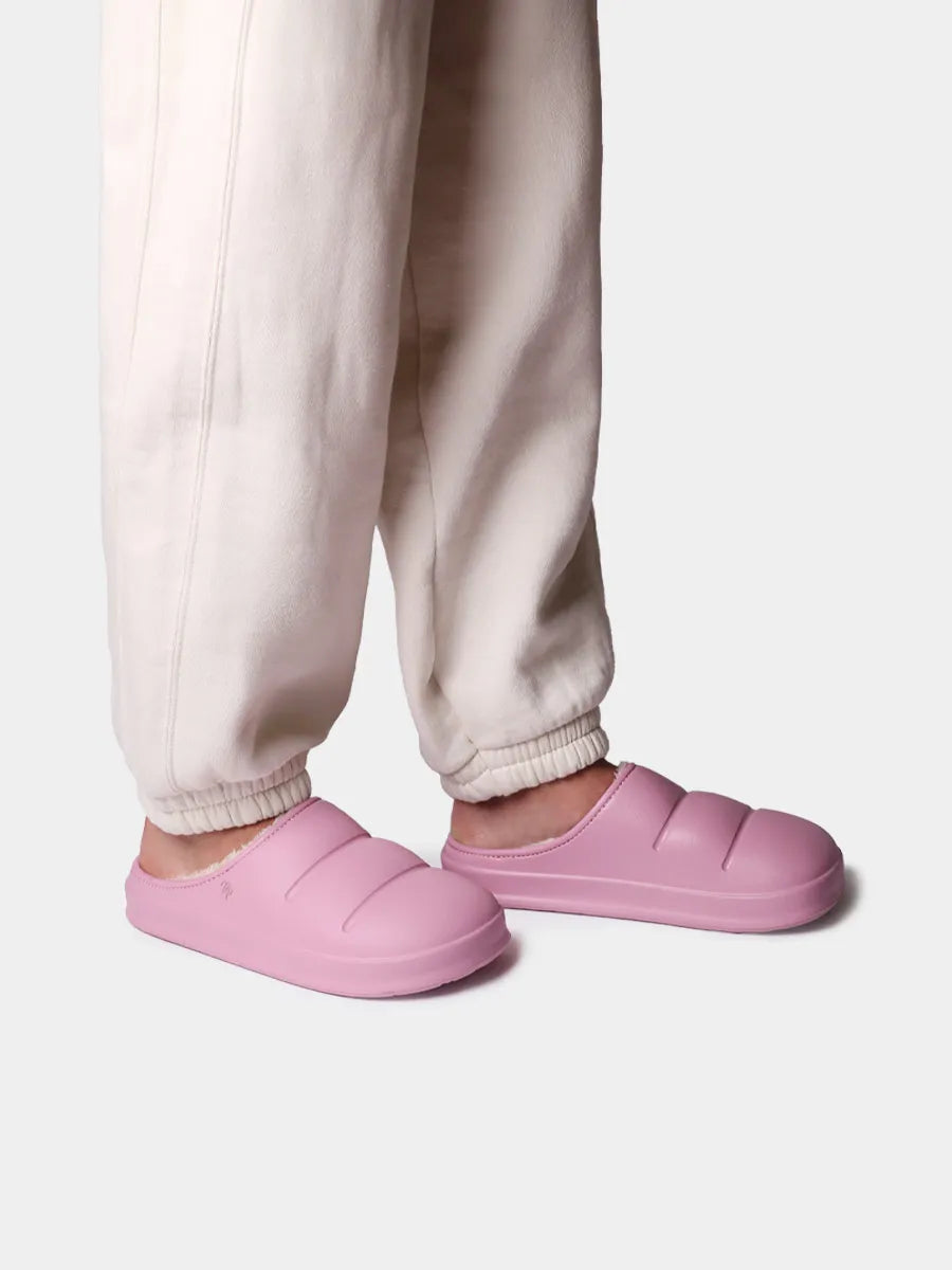 Women's clogs with platform and inner lining
