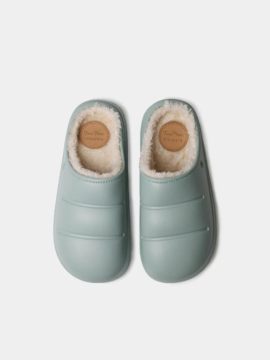 Women's clogs with platform and inner lining