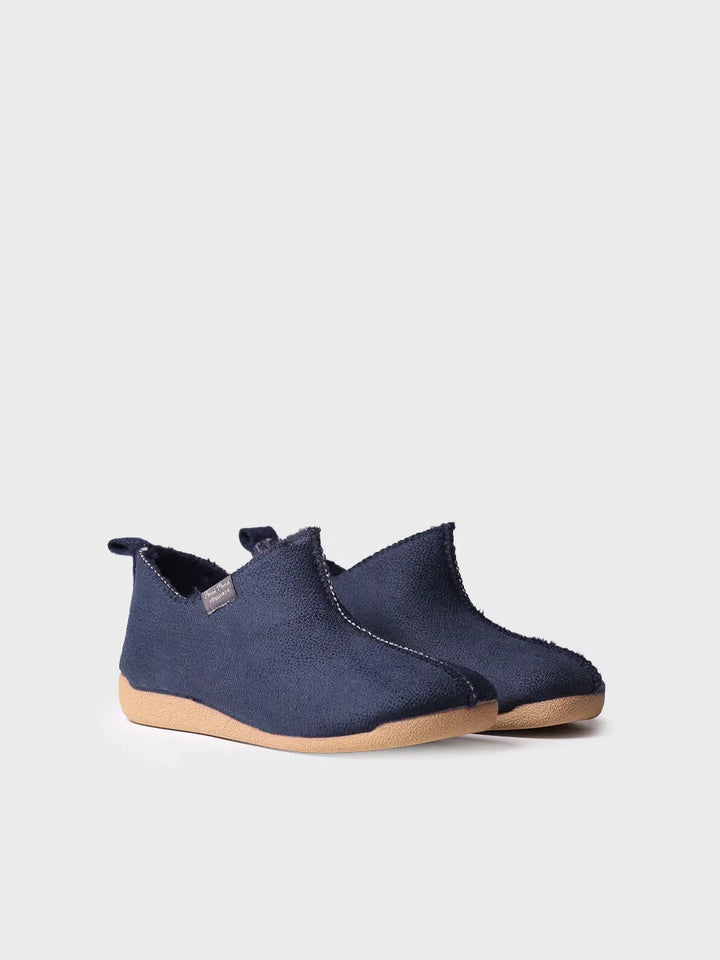 zapatillas de casa mujer - Zapatilla de casa abotinada para mujer en piel | MOSCU-BD - Toni Pons