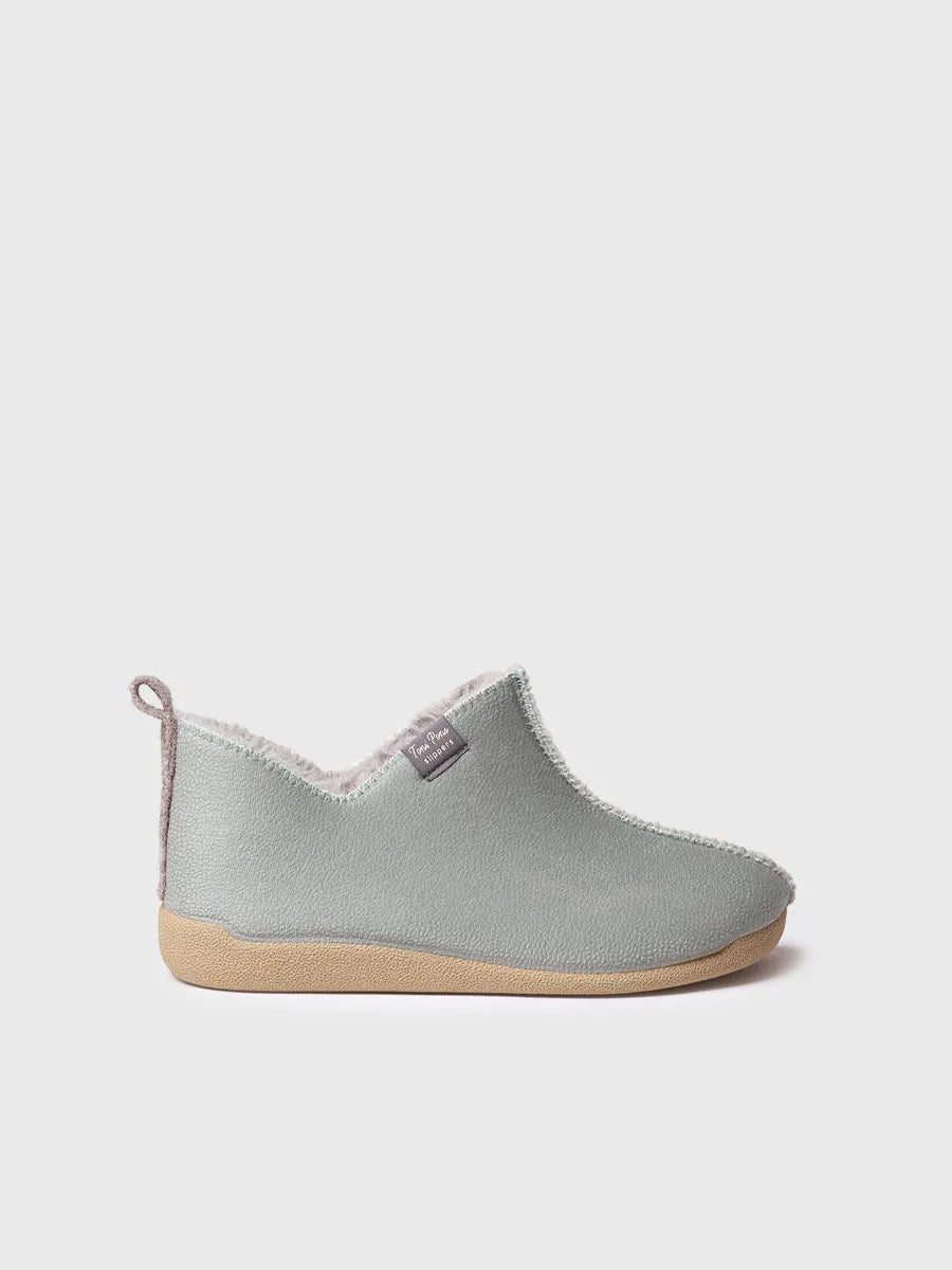 zapatillas mujer - Zapatilla de casa abotinada para mujer en piel | MOSCU-BD - Toni Pons