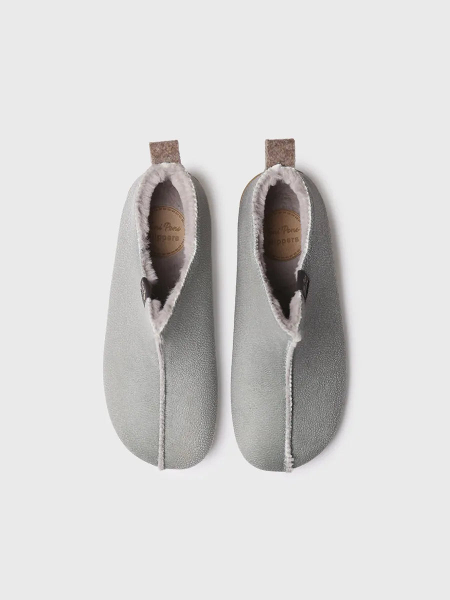zapatillas mujer - Zapatilla de casa abotinada para mujer en piel | MOSCU-BD - Toni Pons