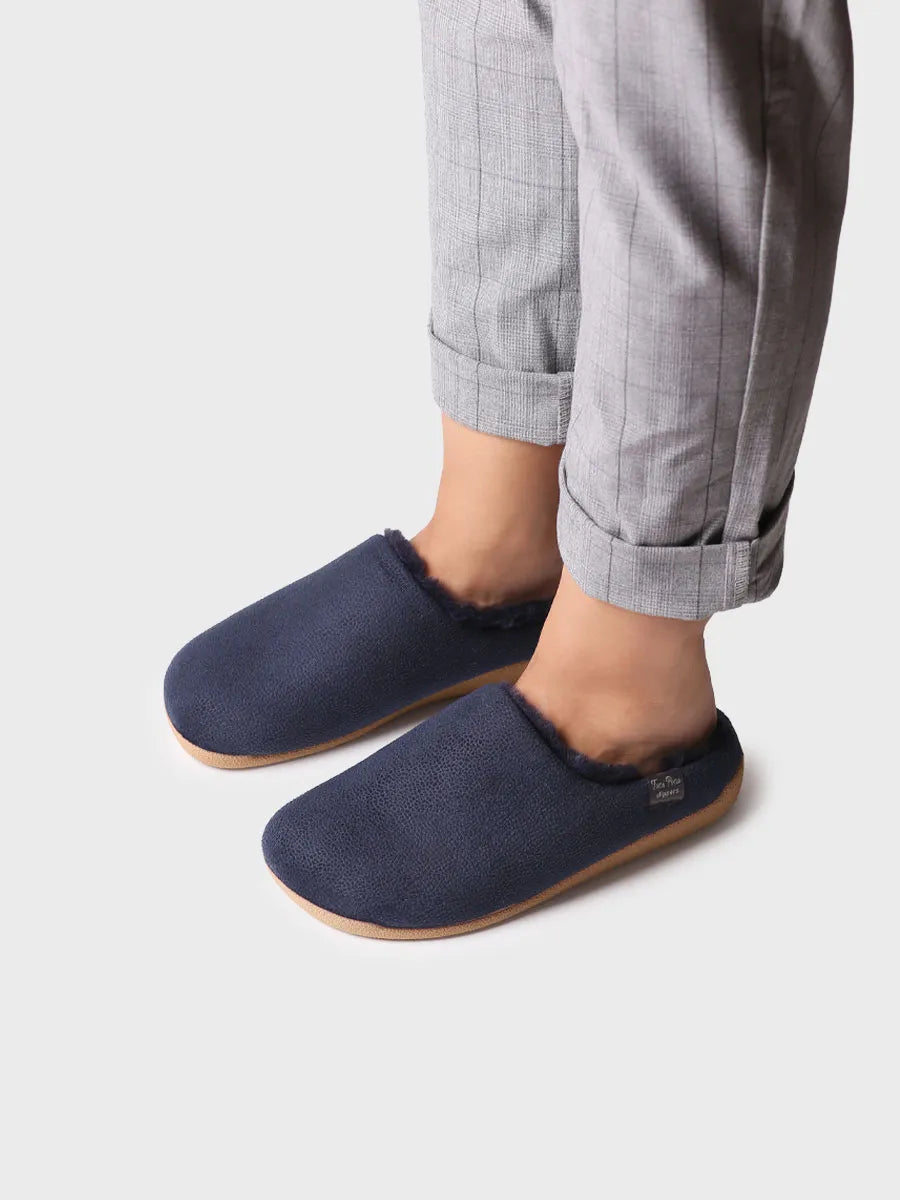 Zapatilla de casa tipo zueco para mujer en tejido | MOSUL-BD