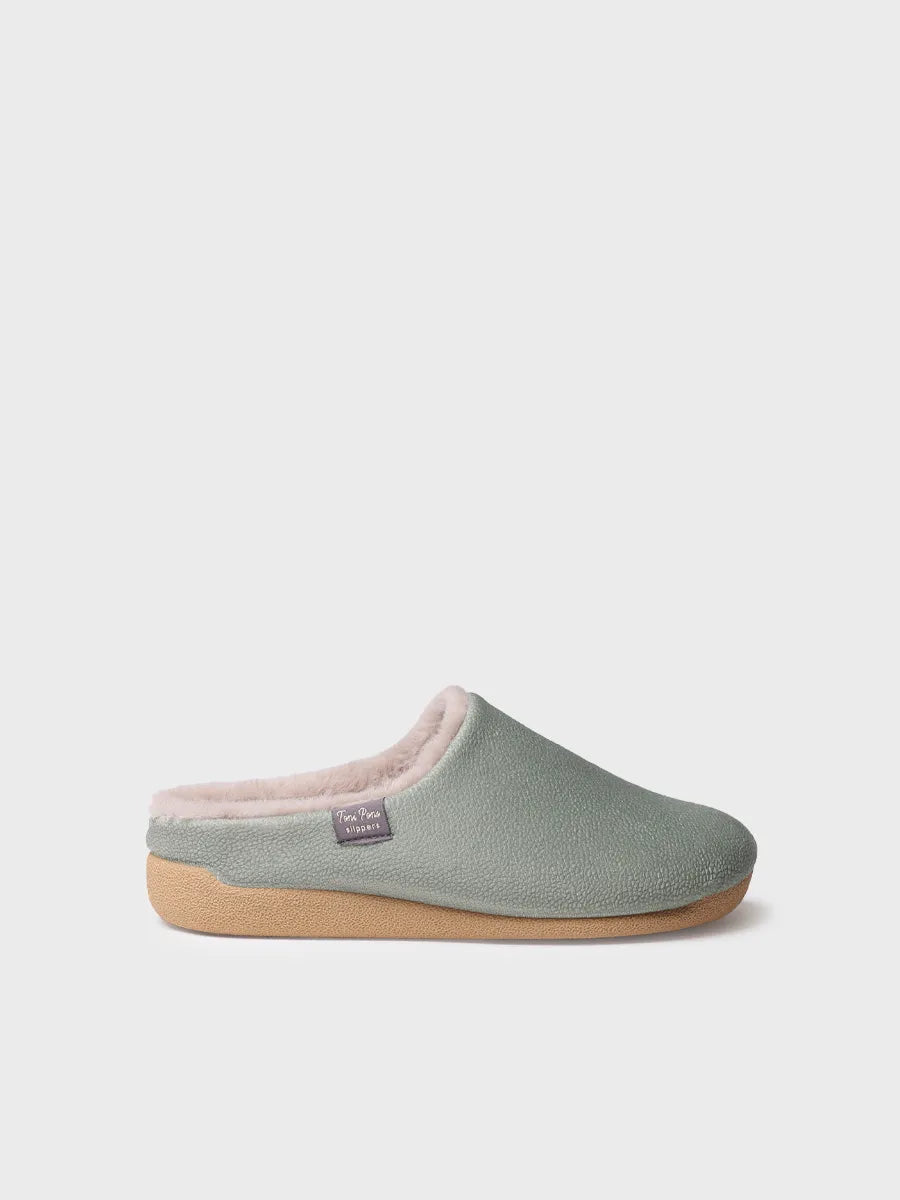 zapatillas mujer - Zapatilla de casa tipo zueco para mujer en tejido | MOSUL-BD - Toni Pons